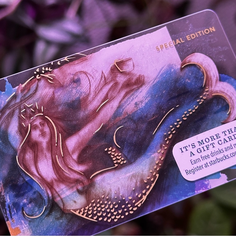 Starbucks Limited Edition Mermaid Siren Collector Gift Card No Value Unactivated